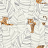 Hiding Tigers Black and Orange by Seabrook Wallpaper Day Dreamers United States 56.12 20.87" 20.5" - Fabric Carolina -