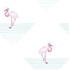 Dancing Flamingo Fuchsia and Teal by Seabrook Wallpaper Day Dreamers United States 56.12 20.87" 20.5" - Fabric Carolina -