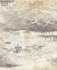 Nautical Sunset Charcoal, Metallic Gold, and Pearl by Seabrook Wallpaper French Impressionist United States 56.12 24" 20.5" - Fabric Carolina -