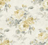 Rose Bouquet Metallic Pearl, Metallic Gold, and Grey by Seabrook Wallpaper French Impressionist United States 60.55 25.2" 27" - Fabric Carolina -