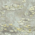 Lily Pads Gray, Powder Blue, and Gold by Seabrook Wallpaper French Impressionist United States 56.12 20.87" 20.5" - Fabric Carolina -