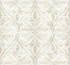 Chambon Ogee Light Beige and Off-White by Seabrook Wallpaper Lugano United States 60.75 25.2" 27" - Fabric Carolina -