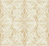 Chambon Ogee Pumpkin and Off-White by Seabrook Wallpaper Lugano United States 60.75 25.2" 27" - Fabric Carolina -