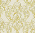 Roxen Damask Off-White and Gold by Seabrook Wallpaper Lugano United States 60.75 25.2" 27" - Fabric Carolina -