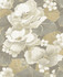 Adorn Metallic Silver, Off-White, and Tan by Seabrook Wallpaper Nouveau Luxe United States 56.05 25.2" 20.5" - Fabric Carolina -