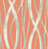 Barbados Portland Orange, Gray, and White by Seabrook Wallpaper Tortuga United States 56.05 20.87" 20.5" - Fabric Carolina -