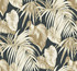 Dominica Black, Metallic Gold, Camel, and White by Seabrook Wallpaper Tortuga United States 60.75 25.2" 27" - Fabric Carolina -