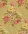 Dynasty Floral Metallic Gold by Seabrook Wallpaper Koi United States 56.05 25.2" 20.5" - Fabric Carolina -