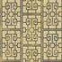 Dynasty Lattice Metallic Gold and Ebony by Seabrook Wallpaper Koi United States 56.05 20.87" 20.5" - Fabric Carolina -