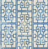 Dynasty Lattice Metallic Pearl and Azure Blue by Seabrook Wallpaper Koi United States 56.05 20.87" 20.5" - Fabric Carolina -
