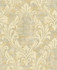 Kepler Damask Metallic Pearl and Gold by Seabrook Wallpaper Avant Garde United States 56.05 25.2" 20.5" - Fabric Carolina -