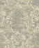 Kepler Damask Metallic Pearl and Gray by Seabrook Wallpaper Avant Garde United States 56.05 25.2" 20.5" - Fabric Carolina -