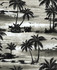 Moseley Palm Trees Black and Grey by Seabrook Wallpaper Avant Garde United States 56.05 25.2" 20.5" - Fabric Carolina -