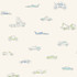Traffic Jam Blue and Green by Seabrook Wallpaper Playdate Adventure United States 56.05 20.87" 20.5" - Fabric Carolina -