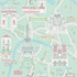 Bon Voyage Teal and Periwinkle by Seabrook Wallpaper Playdate Adventure United States 56.05 20.87" 20.5" - Fabric Carolina -