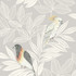Paradise Island Birds Daydream Gray and Ivory by Seabrook Wallpaper Boho Rhapsody United States 56.05 20.87" 20.5" - Fabric Carolina -