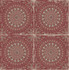 Mandala Boho Tile Cabernet and Aloe Green by Seabrook Wallpaper Boho Rhapsody United States 56.05 20.87" 20.5" - Fabric Carolina -
