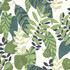 Tropicana Leaves Viridian and Dill by Seabrook Wallpaper Boho Rhapsody United States 60.75 27" 27" - Fabric Carolina -