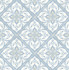 Plumosa Tile Carolina Blue and Arrowroot by Seabrook Wallpaper Luxe Retreat United States 56.05 10.43" 20.5" - Fabric Carolina -