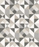 Lozenge Geometric Hammered Steel & Pavestone by Seabrook Wallpaper Mondrian Netherlands 56.5 25.2" 20.5" - Fabric Carolina -