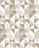 Lozenge Geometric Latte & Dorian Grey by Seabrook Wallpaper Mondrian Netherlands 56.5 25.2" 20.5" - Fabric Carolina -
