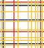 Mondrian Grid Mural Multicolored by Seabrook Wallpaper Mondrian Netherlands 72.57 N/A" 98.4" - Fabric Carolina -