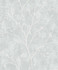 Avena Branches Winter Grey by Seabrook Wallpaper White Heron Netherlands 57.5 25.2" 20.9" - Fabric Carolina -