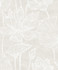 Water Lilies Antique Pearl by Seabrook Wallpaper White Heron Netherlands 57.5 25.2" 20.9" - Fabric Carolina -