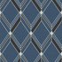 Brooklyn Diamond Blue by Seabrook Wallpaper Deco 2 United States 60.75 18" 27" - Fabric Carolina -
