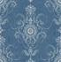 Colette Cameo French Blue by Seabrook Wallpaper French Country United States 60.75 27.55" 27" - Fabric Carolina -