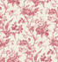 En Rose Cranberry by Seabrook Wallpaper French Country United States 60.75 28.74" 27" - Fabric Carolina -