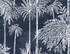 Palm Grove Midnight Sky by Seabrook Wallpaper Coastal Haven United States 60.75 20.87" 27" - Fabric Carolina -