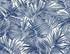 Cordelia Tossed Palms Pacific Blue by Seabrook Wallpaper Coastal Haven United States 60.75 20.87" 27" - Fabric Carolina -