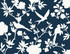 Kauai Bird Toile Denim Blue by Seabrook Wallpaper Coastal Haven United States 60.75 20.87" 27" - Fabric Carolina -