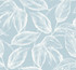 Beckett Sketched Leaves Baby Blue by Seabrook Wallpaper Summer House United States 60.75 25.2" 27" - Fabric Carolina -