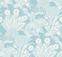 Suvi Palm Grove Sky Blue by Seabrook Wallpaper Summer House United States 60.75 25.2" 27" - Fabric Carolina -
