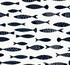 Bay Fish Black and White by Seabrook Wallpaper Summer House United States 60.75 25.2" 27" - Fabric Carolina -