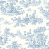 Chateau Toile Prepasted Blue Bell by Seabrook Wallpaper Prepasted Online United States 56.05 20.87" 20.5" - Fabric Carolina -