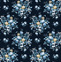 Floral Bouquet Prepasted Midnight Blue & Toffee by Seabrook Wallpaper Prepasted Online United States 56.05 10.43" 20.5" - Fabric Carolina -