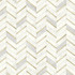 Chevron Faux Tile Gold & Pearl Grey by Seabrook Wallpaper Prepasted Online United States 56.05 20.87" 20.5" - Fabric Carolina -