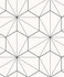 Hedron Geometric Ebony & Eggshell by Seabrook Wallpaper Etten Studios Online Netherlands 57.5 12.6" 20.9" - Fabric Carolina -