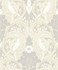 Bird Scroll Swiss Coffee & Grey by Seabrook Wallpaper Legacy Prints Netherlands 57.5 25.2" 20.9" - Fabric Carolina -