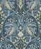 Bird Scroll Navy & Beige by Seabrook Wallpaper Legacy Prints Netherlands 57.5 25.2" 20.9" - Fabric Carolina -