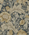 Acanthus Garden Midnight Blue & Beige by Seabrook Wallpaper Legacy Prints Netherlands 57.5 25.2" 20.9" - Fabric Carolina -