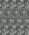 Tonal Floral Trail Ebony by Seabrook Wallpaper Legacy Prints Netherlands 57.5 18" 20.9" - Fabric Carolina -