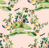 Citrus Hummingbird Blush by Seabrook Wallpaper West Boulevard Collection United States 60.75 27" 27" - Fabric Carolina -