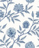 Jaclyn Blue Lagoon by Seabrook Wallpaper Stacy Garcia Peel and Stick United States 30.75 25.2" 20.5" - Fabric Carolina -