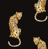 Leopard King Black by Seabrook Wallpaper Daisy Bennett Peel and Stick United States 30.75 20.87" 20.5" - Fabric Carolina -