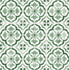 Sorento Tile Jungle Green by Seabrook Wallpaper Daisy Bennett Peel and Stick United States 30.75 6.95" 20.5" - Fabric Carolina -