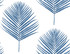 Maui Palm Coastal Blue by Seabrook Wallpaper Lillian August Peel and Stick United States 40.5 20.87" 27" - Fabric Carolina -